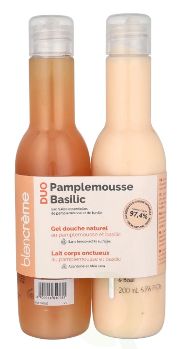 Blancreme Shower Gel + Creamy Body Milk Duo 400 ml 2x200 ml Grapefruit & Basil i gruppen SKØNHED & HELSE / Gaveæske / Gaveæske til hende hos TP E-commerce Nordic AB (D21259)