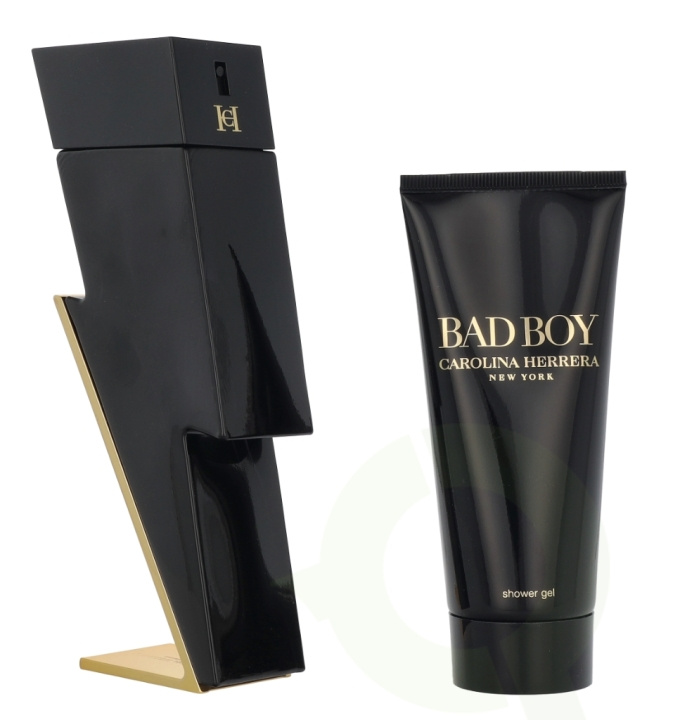 Carolina Herrera Bad Boy Giftset 200 ml Edt Spray 100 ml/Shower Gel 100ml i gruppen SKØNHED & HELSE / Gaveæske / Gaveæske til ham hos TP E-commerce Nordic AB (D21276)