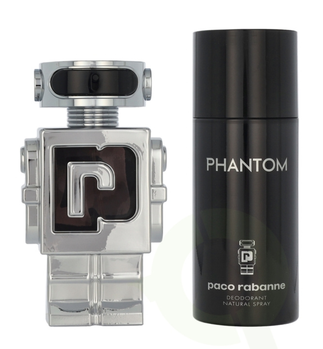 Paco Rabanne Phantom Giftset 250 ml Edt Spray 100 ml / Deodorant Spray 150 ml i gruppen SKØNHED & HELSE / Duft & Parfume / Parfume / Parfume til ham hos TP E-commerce Nordic AB (D21329)