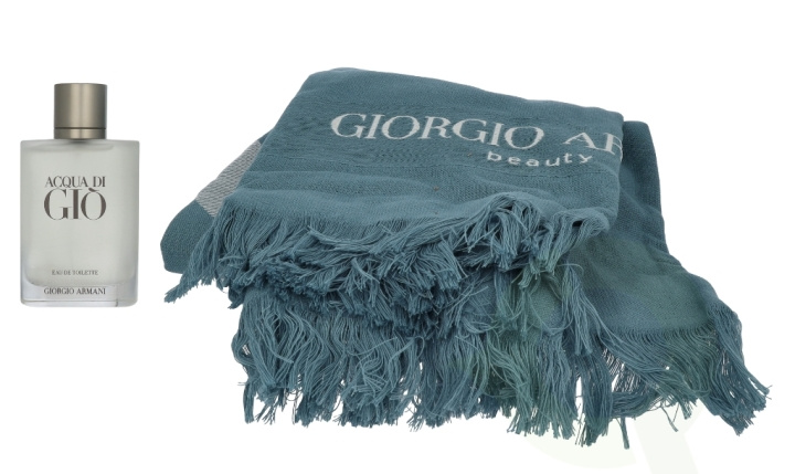 Armani Acqua Di Gio Giftset 100 ml Edt Spray 100ml/Towel i gruppen SKØNHED & HELSE / Gaveæske / Gaveæske til ham hos TP E-commerce Nordic AB (D21343)