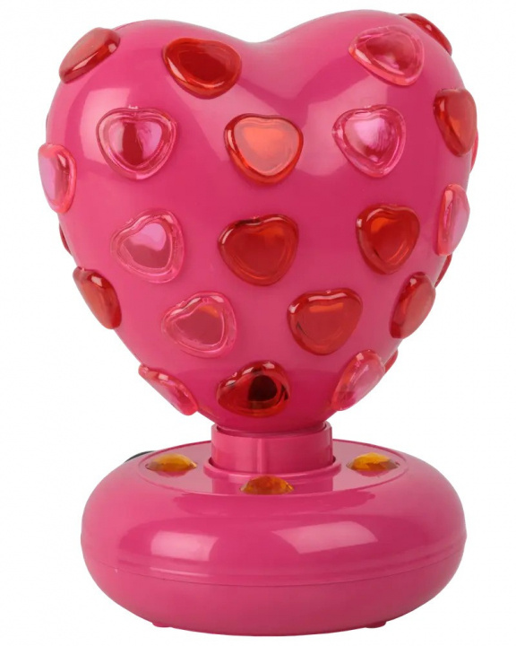 Party Fun Lights Hjerte diskolampe - Pink - Ø:15,5 cm i gruppen SPORT, FRITID & HOBBY / Sjove gadgets / Sjove gadgets hos TP E-commerce Nordic AB (D21428)