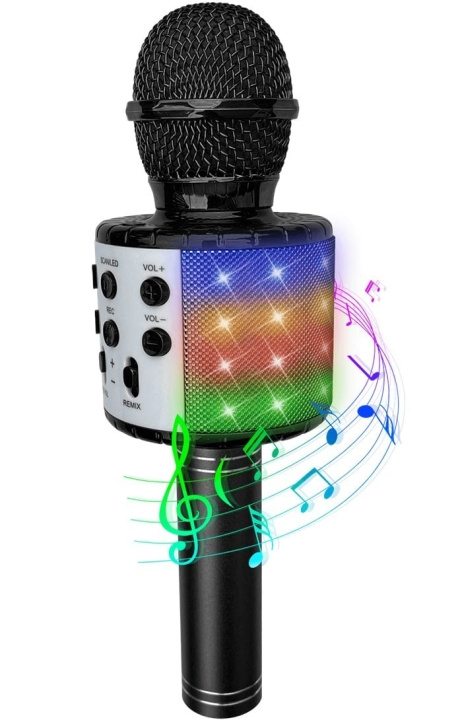 Party Fun Lights Karaokemikrofon med højttaler - (605600) i gruppen HJEMMEELEKTRONIK / Lyd & billede / Højttalere & tilbehør / Bluetooth-højttalere hos TP E-commerce Nordic AB (D21432)