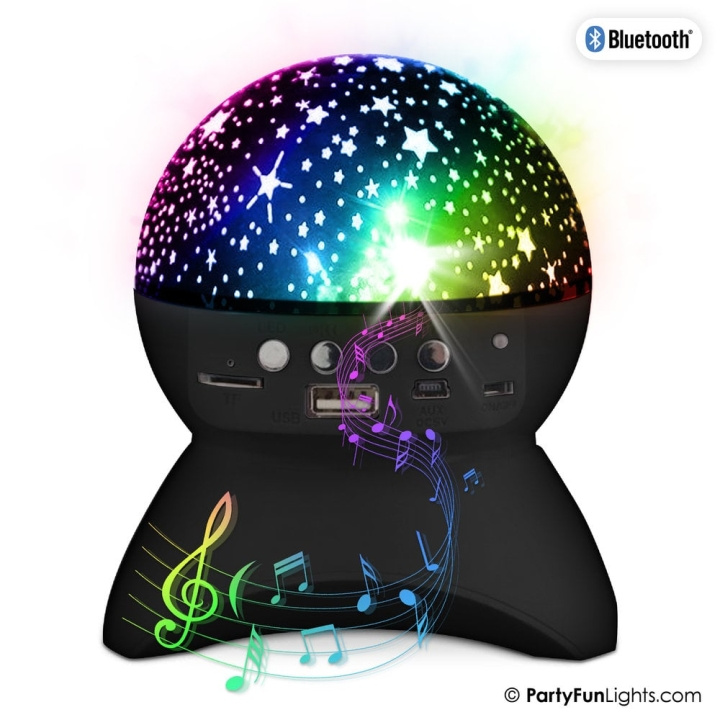 Party Fun Lights Starry Sky Bluetooth-højttaler - sort (605605) i gruppen HJEMMEELEKTRONIK / Lyd & billede / Højttalere & tilbehør / Bluetooth-højttalere hos TP E-commerce Nordic AB (D21435)