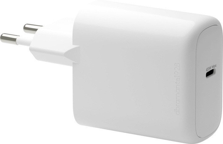 dbramante1928 Re-charge - EU-vægoplader - USB-C 45W - Hvid i gruppen SMARTPHONES & TABLETS / Opladere og kabler / Vægoplader / Væg oplader Type C hos TP E-commerce Nordic AB (D21492)