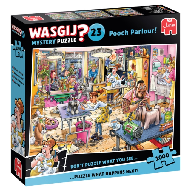 Wasgij Mysterium - #23 - Pooch Parlour! (1000 brikker) i gruppen SPORT, FRITID & HOBBY / Hobby / Puslespil hos TP E-commerce Nordic AB (D21508)