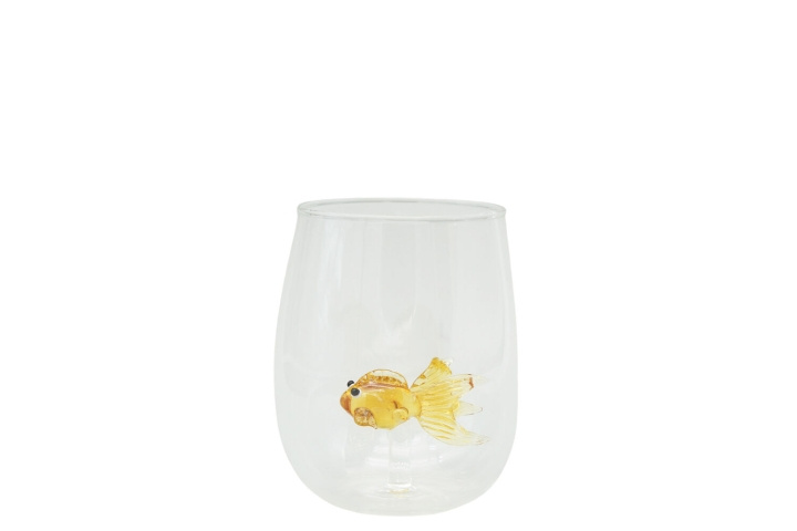 Winkee Drikkeglas - Håndlavede glas med guldfisk i gruppen HJEM, HUS & HAVE / Køkkenredskaber / Øvrige køkkenredskaber hos TP E-commerce Nordic AB (D21532)