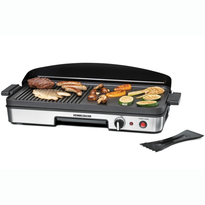 Rommelsbacher Bordsgrill BBQ 2003 1900W Turbo 50X25cm i gruppen HJEM, HUS & HAVE / Husholdningsapparater / Brødristere & Sandwich Makers / Bordgrill & Raclette hos TP E-commerce Nordic AB (D21585)