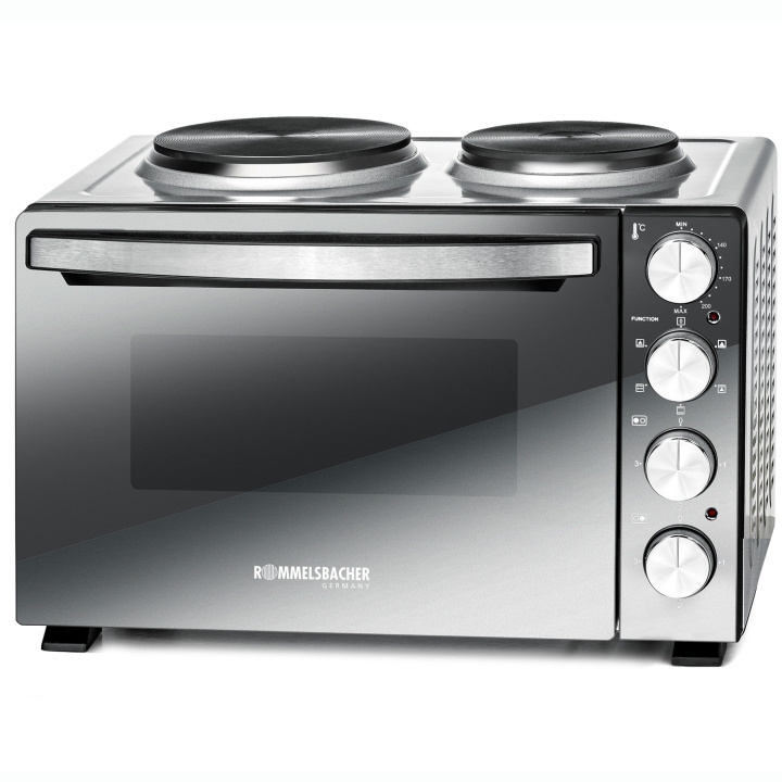 Rommelsbacher Bänkspis med plattor KM 3300 30L Spegelglas 3250W i gruppen HJEM, HUS & HAVE / Husholdningsapparater / Miniovne og kogeplader hos TP E-commerce Nordic AB (D21594)