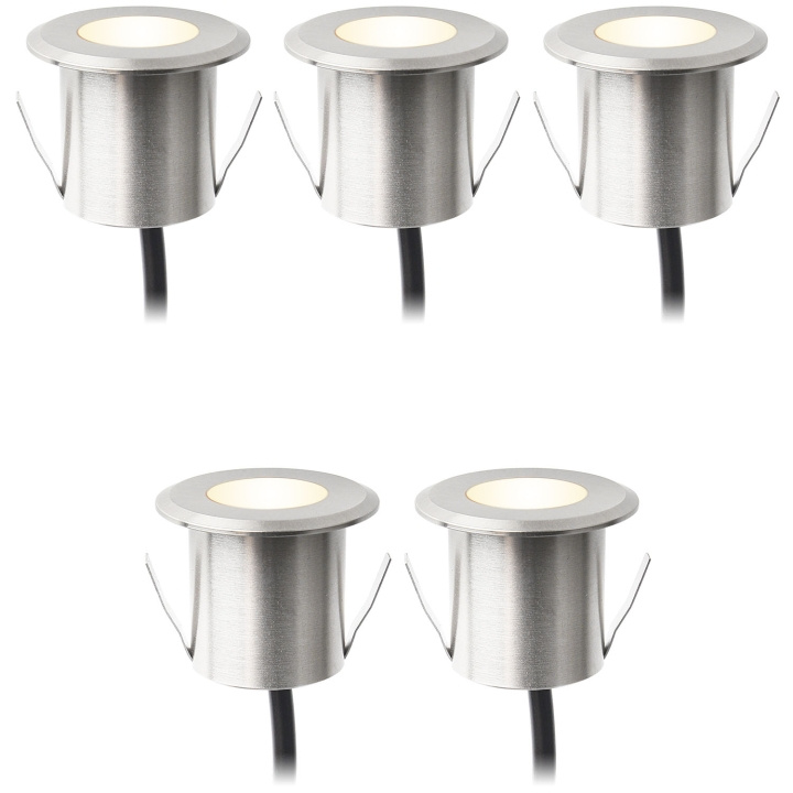 LightsOn Dexter Decklight 5-pack Silver i gruppen HJEM, HUS & HAVE / Elektricitet & Belysning / Udendørs belysning hos TP E-commerce Nordic AB (D21649)