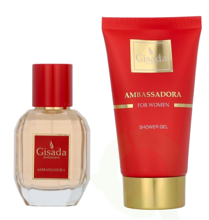 Gisada Ambassadora For Woman Giftset 150 ml Edp Spray 50ml/Shower Gel 100ml i gruppen SKØNHED & HELSE / Gaveæske / Gaveæske til hende hos TP E-commerce Nordic AB (D21780)