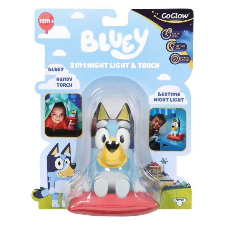 Bluey GoGlow Buddy natlampe og lommelygte - (10039) i gruppen LEGETØJ, BØRN & BABY / Børneværelse / Belysning til børn / Natlamper hos TP E-commerce Nordic AB (D21852)