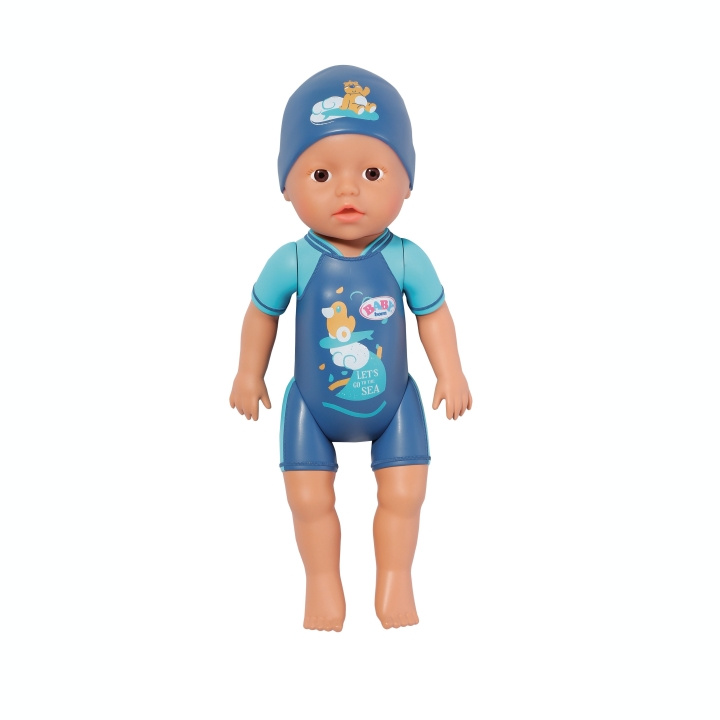 BABY BornBABY Born - Min første svømmetur - Dreng, 30 cm (832325) i gruppen LEGETØJ, BØRN & BABY / Legetøj / Docks og tilbehør hos TP E-commerce Nordic AB (D21905)