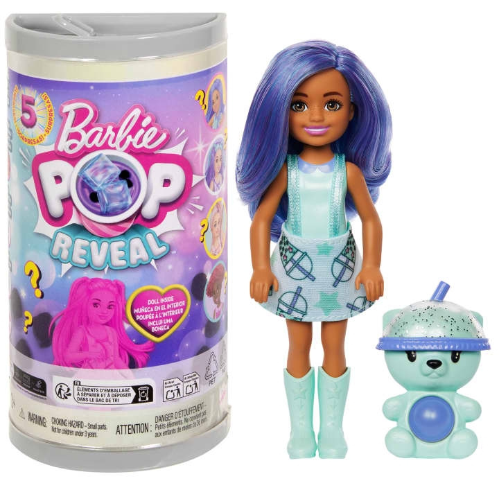 Barbie Chelsea Pop Reveal Boba Tea Series dukke (HRK63) i gruppen LEGETØJ, BØRN & BABY / Legetøj / Docks og tilbehør hos TP E-commerce Nordic AB (D21957)