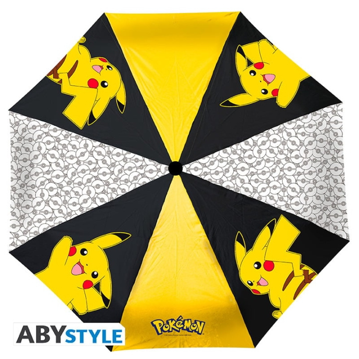 Abysse POKEMON Paraply - Pikachu - Diameter: 96 cm i gruppen SPORT, FRITID & HOBBY / Sjove gadgets / Samlergenstande hos TP E-commerce Nordic AB (D21965)