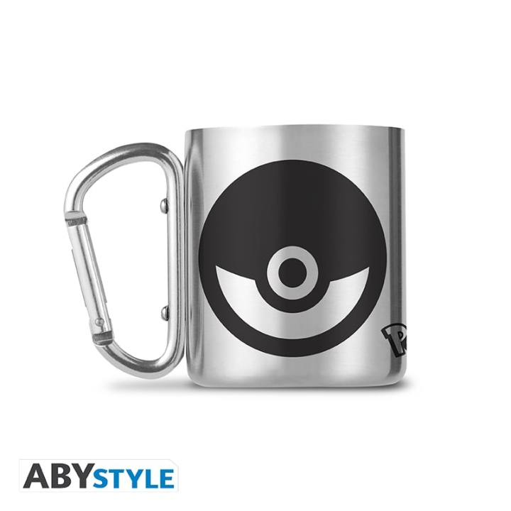 Abysse POKEMON krus med karabinhage - Pokeball - 235 ml i gruppen SPORT, FRITID & HOBBY / Sjove gadgets / Krus hos TP E-commerce Nordic AB (D21973)