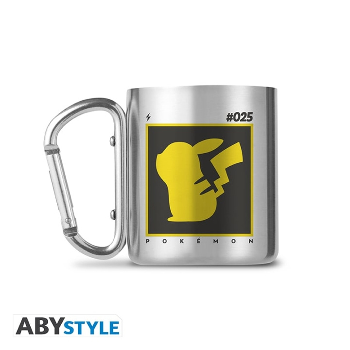 Abysse POKEMON-krus med karabinhage - Pikachu 25 - 235 ml i gruppen SPORT, FRITID & HOBBY / Sjove gadgets / Krus hos TP E-commerce Nordic AB (D21974)