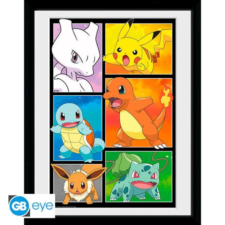 Abysse Indrammet print tegneseriepanel - POKEMON - 30,5 x 40,6 cm i gruppen SPORT, FRITID & HOBBY / Sjove gadgets / Samlergenstande hos TP E-commerce Nordic AB (D21975)