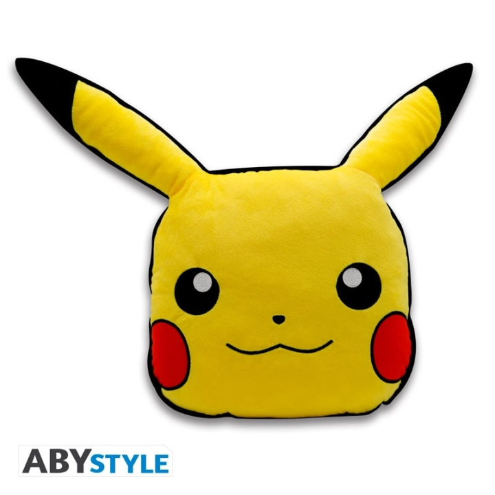 Abysse Pokemon-pude - Pikachu - 30 cm x 30 cm x 8 cm i gruppen HJEM, HUS & HAVE / Interiør / Puder hos TP E-commerce Nordic AB (D21994)