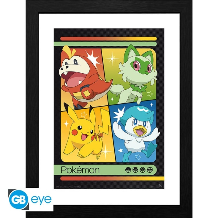 Abysse Scarlet & Violet Starters indrammet print - 30,5 x 40,6 cm i gruppen SPORT, FRITID & HOBBY / Sjove gadgets / Samlergenstande hos TP E-commerce Nordic AB (D22007)