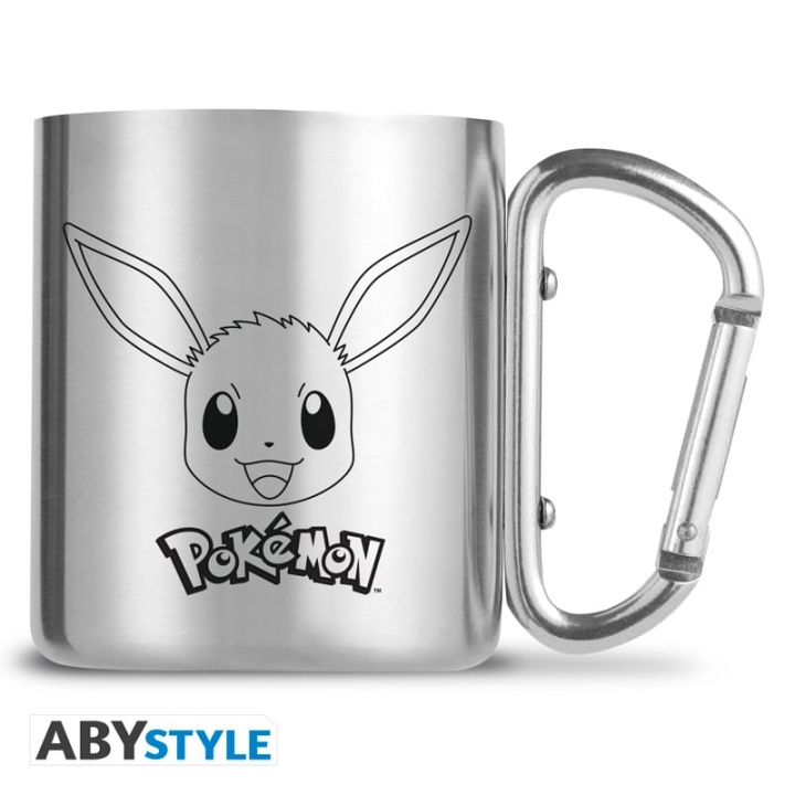Abysse Pokémon-krus med karabinhage - Eevee - 235 ml i gruppen SPORT, FRITID & HOBBY / Sjove gadgets / Krus hos TP E-commerce Nordic AB (D22011)