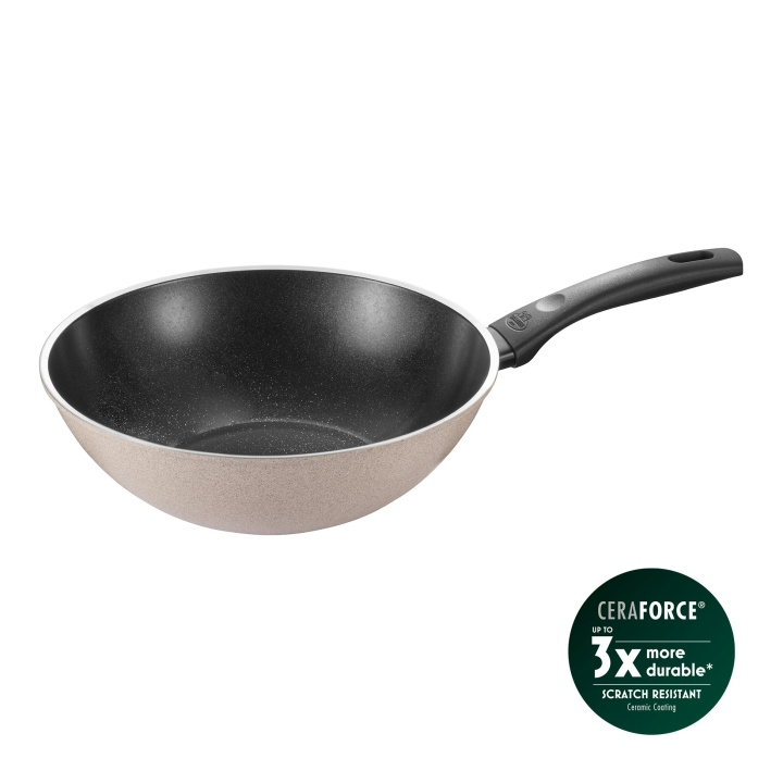 Ballarini Ledro Wok - Beige - 28 cm i gruppen HJEM, HUS & HAVE / Køkkenredskaber / Stegepander hos TP E-commerce Nordic AB (D22025)