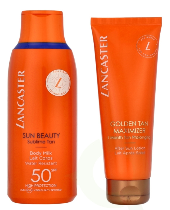 Lancaster My Sun Routine Duo SPF50 Kit 300 ml Sun Beauty Body Milk SPF50 175 ml/Golden Tan Maximizer 125 ml i gruppen SKØNHED & HELSE / Hudpleje / Tanning / Solbeskyttelse hos TP E-commerce Nordic AB (D22057)