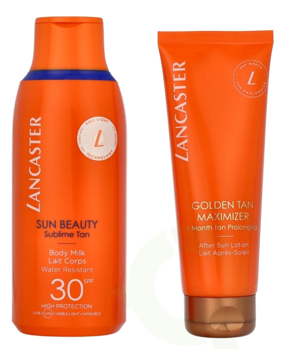 Lancaster Sun Beauty Set 300 ml Body Milk SPF30 175ml/Golden Tan Maximizer 125ml i gruppen SKØNHED & HELSE / Hudpleje / Tanning / Solbeskyttelse hos TP E-commerce Nordic AB (D22058)