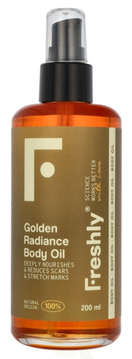Freshly Cosmetics Golden Radiance Body Oil 200 ml i gruppen SKØNHED & HELSE / Hudpleje / Kropspleje / Body lotion hos TP E-commerce Nordic AB (D22063)