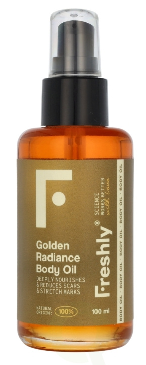 Freshly Cosmetics Golden Radiance Body Oil 100 ml i gruppen SKØNHED & HELSE / Hudpleje / Kropspleje / Body lotion hos TP E-commerce Nordic AB (D22064)