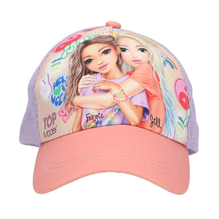 TOPModel Kasket med tryk GIRL POWER - Koral (413511) i gruppen SPORT, FRITID & HOBBY / Accessories / Huer & Kasketter hos TP E-commerce Nordic AB (D22136)