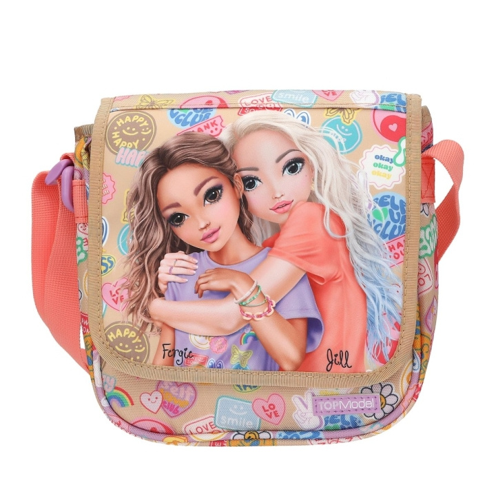 TOPModel TOPModel Skuldertaske GIRL POWER - Beige og koral - Lille (413288) i gruppen LEGETØJ, BØRN & BABY / Rejse / Børnetasker / Rygsække hos TP E-commerce Nordic AB (D22145)