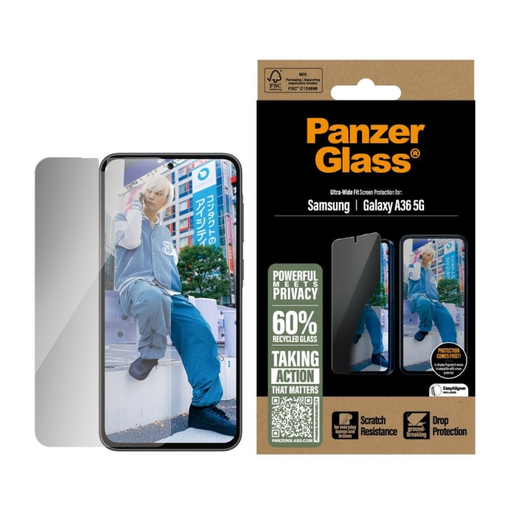 Panzer Glas - Privacy Skærmbeskytter Galaxy new A35 5G Ultra UWF i gruppen SMARTPHONES & TABLETS / Mobil Beskyttelse / Samsung hos TP E-commerce Nordic AB (D22213)