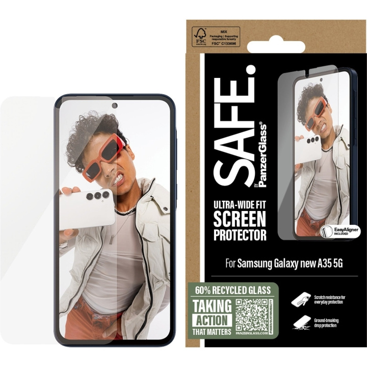PanzerGlass - SAFE Skærmbeskytter Galaxy new A36 5G UWF m. Aligner i gruppen SMARTPHONES & TABLETS / Mobil Beskyttelse / Samsung hos TP E-commerce Nordic AB (D22220)