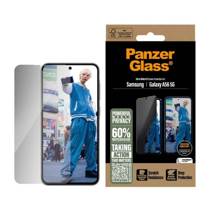 Panzer Glas - Privatlivsskærm P Galaxy A55 5G Ultra, UWF i gruppen SMARTPHONES & TABLETS / Mobil Beskyttelse / Samsung hos TP E-commerce Nordic AB (D22228)