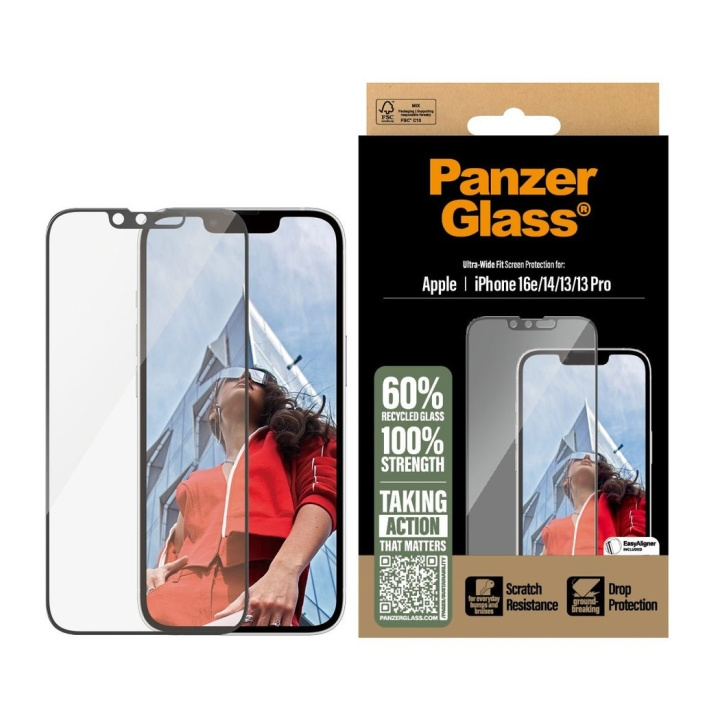 PanzerGlass Skærmbeskyttelse - iPhone 16e - 14 - 13 - 13 Pro - Ultra-Wide Fit i gruppen SMARTPHONES & TABLETS / Mobil Beskyttelse / Apple / iPhone 16 hos TP E-commerce Nordic AB (D22232)