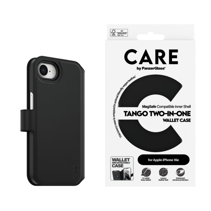 PanzerGlass CARE by PanzerGlass - Etui - To-i-en pung - iPhone 16e i gruppen SMARTPHONES & TABLETS / Mobil Beskyttelse / Apple / iPhone 16 hos TP E-commerce Nordic AB (D22236)