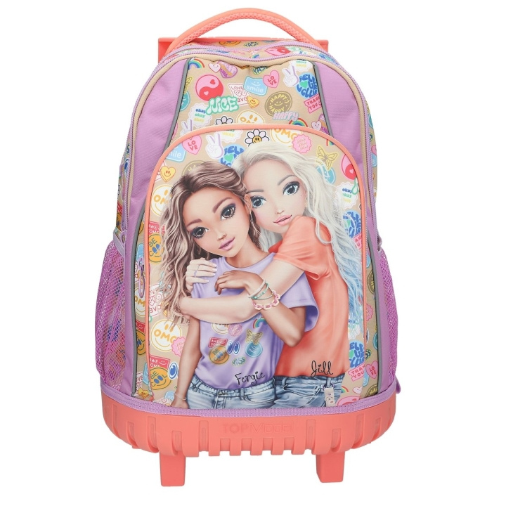TOPModel TOPModel Skolerygsæk Trolley GIRL POWER - Beige, Lilac, Coral - 34x24x50 cm (413286) i gruppen LEGETØJ, BØRN & BABY / Rejse / Børnetasker / Rygsække hos TP E-commerce Nordic AB (D22265)