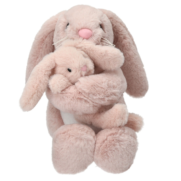 Princess Mimi Plys kanin Nelly med baby - (0413509) i gruppen LEGETØJ, BØRN & BABY / Babyleg (0-3 år) / Tøjdyr hos TP E-commerce Nordic AB (D22305)