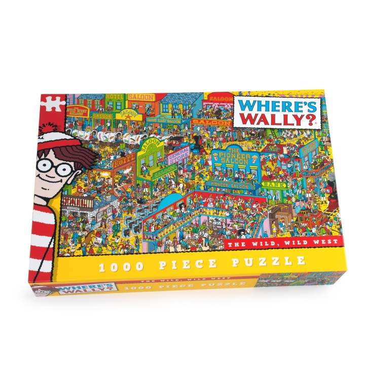 University Games Where\'s Wally - Det vilde vesten - 1000 brikker (710-5925) i gruppen LEGETØJ, BØRN & BABY / Legetøj / børns puslespil hos TP E-commerce Nordic AB (D22318)