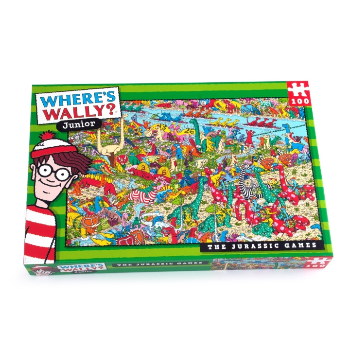 University Games Where\'s Wally - Jurassic 100 brikker (710-5965) i gruppen LEGETØJ, BØRN & BABY / Legetøj / børns puslespil hos TP E-commerce Nordic AB (D22320)