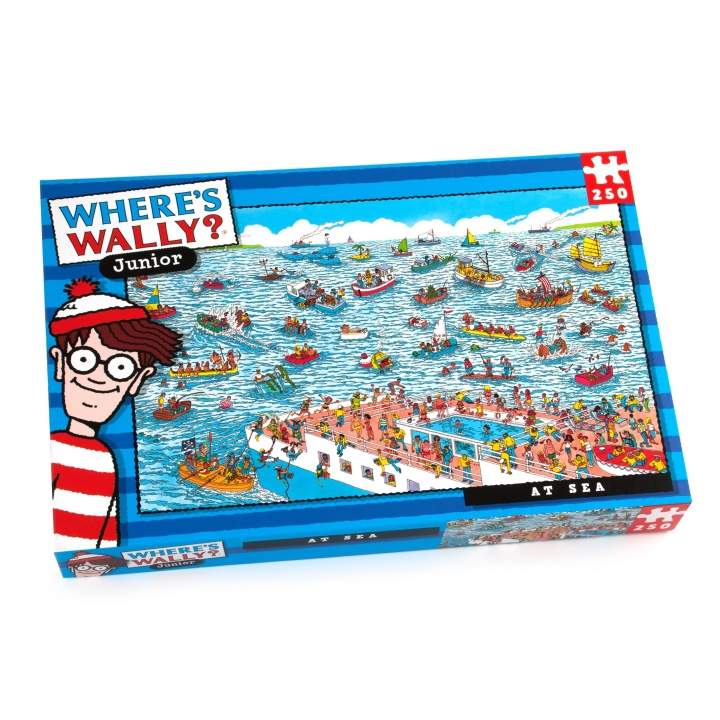 University Games Where\'s Wally - På havet 250 brikker (710-5985) i gruppen LEGETØJ, BØRN & BABY / Legetøj / børns puslespil hos TP E-commerce Nordic AB (D22323)