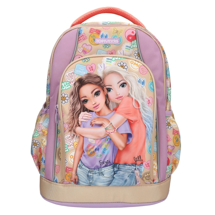 TOPModel Skolerygsæk GIRL POWER - Beige, Lilac og Coral (413285) i gruppen LEGETØJ, BØRN & BABY / Rejse / Børnetasker / Rygsække hos TP E-commerce Nordic AB (D22336)
