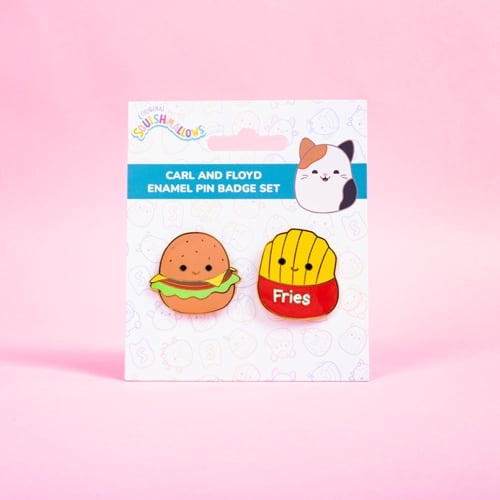 Squishmallows Pin Badges Carl & Floyd - 1,5 tommer i gruppen SPORT, FRITID & HOBBY / Sjove gadgets / Samlergenstande hos TP E-commerce Nordic AB (D22351)