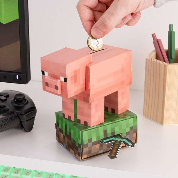 Paladone Minecraft Gris Byg din egen sparebøsse-sæt i gruppen SPORT, FRITID & HOBBY / Sjove gadgets / Sjove gadgets hos TP E-commerce Nordic AB (D22385)