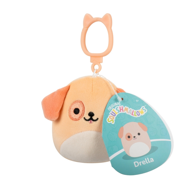 Squishmallows 9 cm - Clip On - Drella Hund i gruppen LEGETØJ, BØRN & BABY / Babyleg (0-3 år) / Tøjdyr hos TP E-commerce Nordic AB (D22399)