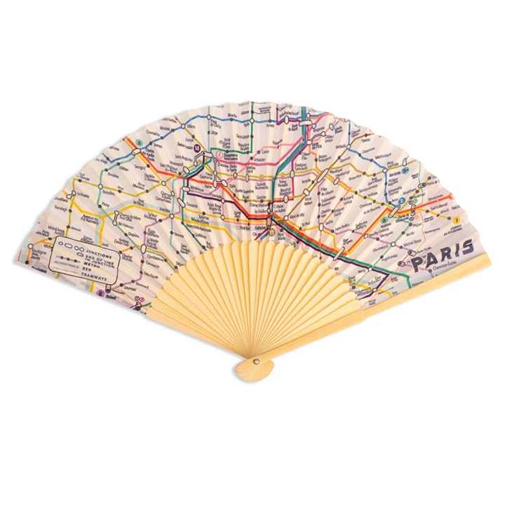 Kikkerland Vifte med kort over Paris i gruppen SPORT, FRITID & HOBBY / Sjove gadgets / Sjove gadgets hos TP E-commerce Nordic AB (D22468)