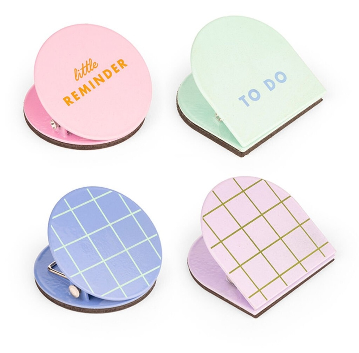 Kikkerland Inkerie Magnetic Clips - sæt med 4 - 4 cm x 4 cm x 2,75 cm i gruppen SPORT, FRITID & HOBBY / Sjove gadgets / Sjove gadgets hos TP E-commerce Nordic AB (D22475)