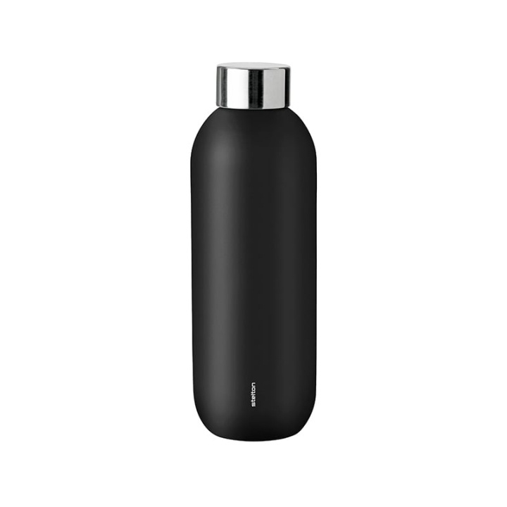 Stelton Keep Cool vakuumisoleret flaske 0,6 L (sort) i gruppen SPORT, FRITID & HOBBY / Friluftsliv / Termokander & vandflasker hos TP E-commerce Nordic AB (D22530)