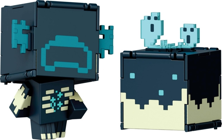 MINECRAFT Mob Head Minis Flipping Figs - Warden & Sculk Catalyst i gruppen LEGETØJ, BØRN & BABY / Legetøj / Figurer, miniaturer og tilbehør hos TP E-commerce Nordic AB (D22534)