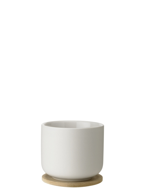 Stelton Theo kop med underkop 0,2 L (sand) i gruppen SPORT, FRITID & HOBBY / Sjove gadgets / Krus hos TP E-commerce Nordic AB (D22545)